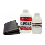 Fibra De Carbono Resina Epoxi Cristal Kit Reparo