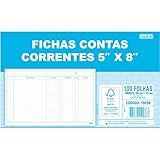 Ficha Conta Corrente 5X8 12 7 Cm X 20 3 Cm SD Animativa