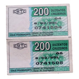Ficha Dupla Antiga Companhia Municipal Transportes Coletivos