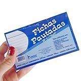 Ficha Pautada 3x5 N 1 100 Folhas Unidade
