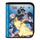 Fichário Argolado Naruto Grande Com Zíper Caderno Dac