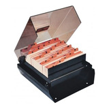 Fichário De Mesa Fumê Com Indice 6x9 M74 Menno 02306