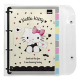 Fichário Feminino Universitário Com 200 Folhas Hello Kitty
