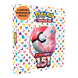 Fichário Pasta Álbum Pokemon 30 Folhas 59 Cartas Brinde