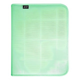 Fichário Universitário 4 Argolas Sweet Verde Com Estojo Acp