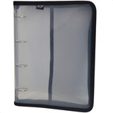 Fichário Universitário Acp 1142pt Cristal Com Zíper Cor Preto