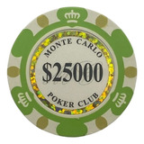 Fichas 14 Grs Clay Lote C 25 Monte Carlo 3 tone 25 000