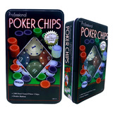 Fichas De Poker 100 Peças Coloridos