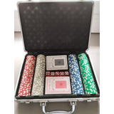 Fichas De Poker 300 Fichas Acrílicas Com Case Brilhantes 