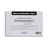 Fichas Linhas Brancas 4 X 6 180g M2 Quadriculada Nali