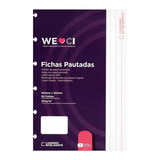 Fichas Pautadas 4x6 Para Caderno Inteligente 180g 50 Folhas