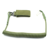 Fiel Retrátil Tático Espiral Pistola Segurança Airsoft
