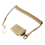 Fiel Retrátil Tático Espiral Pistola Segurança Airsoft