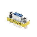 Fielect D SUB Cabo Serial DB9 Fêmea Para Fêmea Macho Para Macho Adaptador De Acoplador De Gênero Alterador Pacote Com 1 Blue 1Pcs 9pin