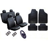 Fiesta Sedan 2010 Capas Bancos Couro Kit Tapetes Volante