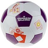 FIFA World Cup Qatar 2022 Official Tournament Football Ball Tamanho 5 Para Jogadores De Futebol Jovens E Adultos Roxo E Branco