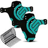FIFTY FIFTY Pacote Com 2 Para Lamas De Mountain Bike Para Lamas MTB Para Lamas De Bicicleta Compatível Com Dianteiro E Traseiro Serve Para 66 Cm 69 8 Cm 73 7 Cm Tamanhos De Roda De Bicicleta