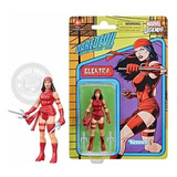 Figura De Ação Marvel Legends Retrô Elektra 9,5 Cm Hasbro