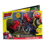 Figura Ricky Zoom Pack 3 Motos Hank The Bike Buddies Sunny