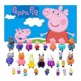 Figuras De Ação De Personagens Familiares De Peppa Pig Jar