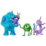 Figuras Disney Monstros SA Sully Mike Boo E Randall Multicolorido GMD17 Mattel