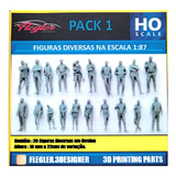Figuras Humanas Na Escala 1 87 Ho pack 1 Flegler Designer