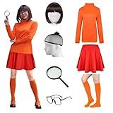 FIHCH Halloween Costumes Woman 2024 Orange Turtleneck Top