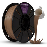 Filamento 3d Pla 1kg Impressão 3d Premium 1 75mm Voolt 3d Cor Marrom Cappuccino