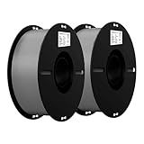 Filamento Creality P-Impressora 3D- 1-75mm- Ender PLA - Kit Com 2Kgs - Cinza - Cinza Ótima Compatibilidade- Enrolamento Perfeito- Menos Emaranhado- Diâmetro De Fio Estável- Sem Entupimento-