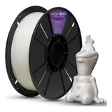 Filamento Impressão 3d Pla Cor Branco Velvet Premium 1kg Efeito Fosco Voolt3d