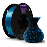 Filamento Pla Duo Azul Sky Preto V silk Impressão 3d