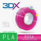 Filamento Pla Ht 500g 1 75 Rosa Translucido