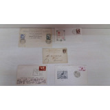 Filatelia 5 Envelopes Comemorativos Com Selos