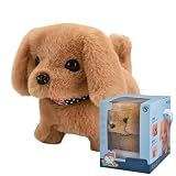 Filhote De Cachorro De Pelúcia Andando  Filhote De Cachorro Robô  Filhote De Cachorro De Brinquedo Interativo Robô De Pelúcia Fofo  Brinquedos Interativos De Pelúcia Para Crianças  Andando  Latindo  A