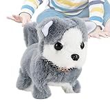 Filhote De Cachorro Robô Cachorro Elétrico Cachorrinho De Pelúcia Latindo Brinquedo Inteligente Interativo Para Passear Com Cachorro Cão Robô Eletrônico Interativo Macio Portátil Para Aniversário