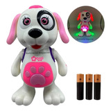 Filhotinho Cachorro Robô Anda Com Som E Luz Cachorrinho Bebê