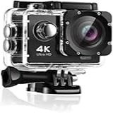 Filmadora 4K 4K Câmera à Prova D água Subaquáticacom EIS Camera Filmadora Câmera Sports Prova D água Fotográfica Câmera De Ação