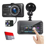 Filmadora Automotiva Tela Touch Com 2 Lentes Anti Vibração