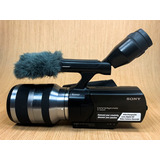 Filmadora Sony Nex vg10 lente Sony Oss E 18 200mm F 3 5 6 3