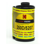 Filme De Cinema 35mm Rebobinado Kodak Vision 250d 36 Poses