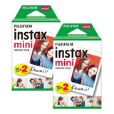 Filme Foto Instax Mini Pack Com 20 Fotos Cor Branco
