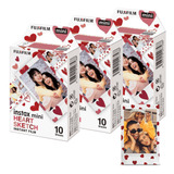 Filme Fotográfico Fujifilm Instax Mini Heart Sketch 30 Fotos