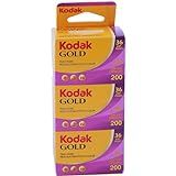 Filme KODAK GOLD 200 Pacote De 3 GB135 36 Embalagem Vertical