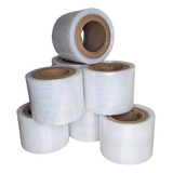 Filme Stretch Transparente 300 Metros 25mic 100mm 4 Peças