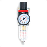 Filtro Ar 1 4 Eliminador De Água Suporte Pressão Compressor