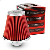 Filtro Ar Esportivo Mono Fluxo Base Rígida 62 70mm Universal