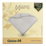 Filtro Branco Para Coador Hario V60 Tamanho 02 120 Unid