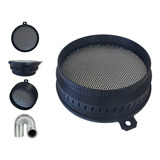 Filtro Carvão Ativado 100mm Recarregavel Cultivo Indoor Grow