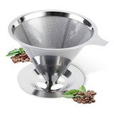 Filtro Coador Café Aço Inox Reutilizável Sem Uso Papel 103