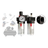 Filtro Compressor Ar Elimina Água Óleo Regulador Pressão 1 2